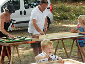 animation evenement jeux en bois geant